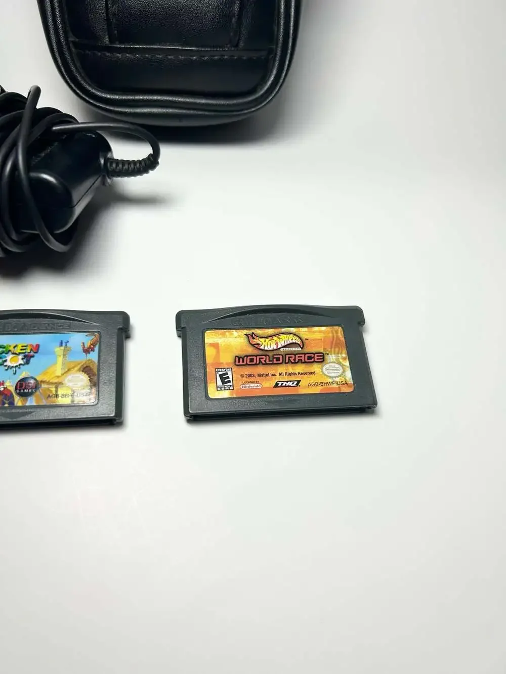 Nintendo Game Boy Advance SP AGS-001 Silver Bundle with 3 Games